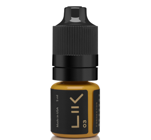 Пигмент Lik Corrector 03 Yellow для перманентного макияжа, 5мл