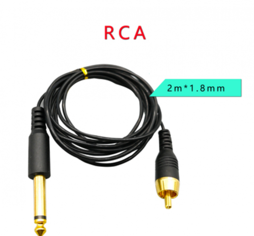 Клип корд RCA Slim Black (Прямой)